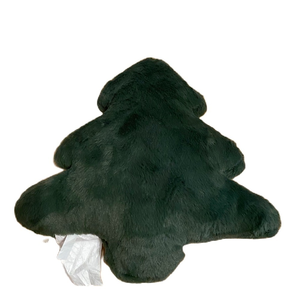 CHRISTMAS TREE Shaped Novelty Throw Pillow Green Decor